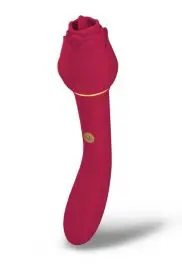 Get Yours Secret Kisses Rosegasm - Lingo Dual Ended Clitoral Vibe