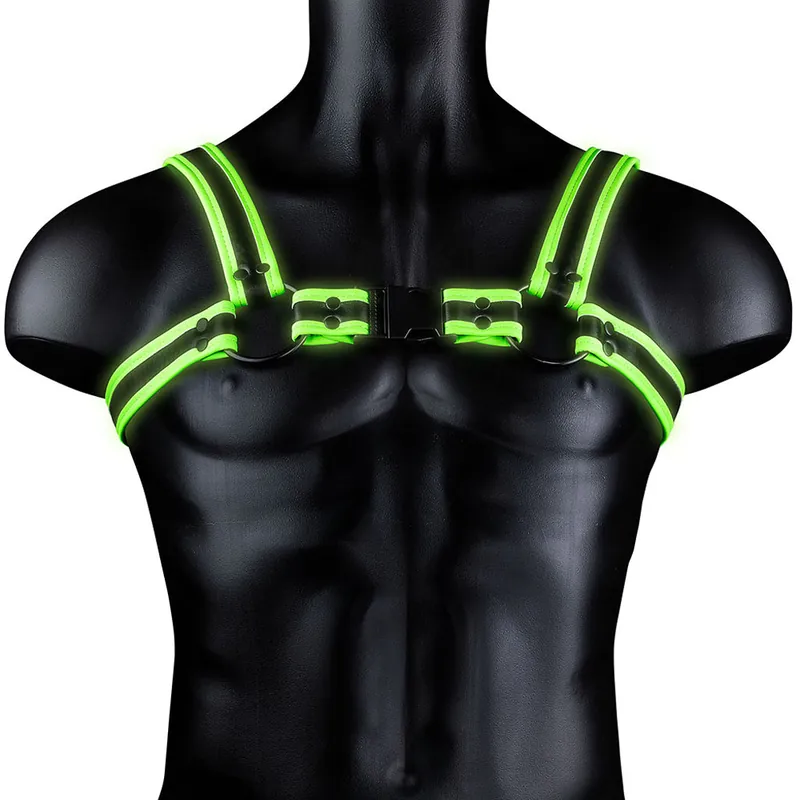 Bulk Order Ouch!GlowInTheDarkBulldogBuckleHarness/XL