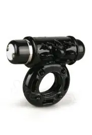 Nu Sensuelle - Rechargeable 7 Function Bullet Ring (Black) High Quality
