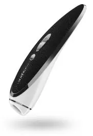Warranty Included Satisfyer Luxury Suction Vibrator - Haute Couture (Black)