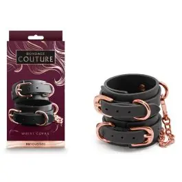 Bondage Couture - Wrist Cuffs (Black) Mega Sale