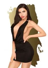 Cheap Penthouse - Heart Rob Mini Dress (Black)