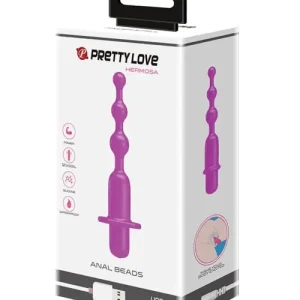 Discount Pretty Love Hermosa Anal Beads Vibrator - 12 Function Fuchsia