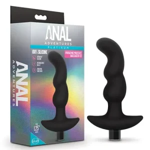 Blush Anal Adventures Platinum Silicone Vibrating Prostate Massager Low Price