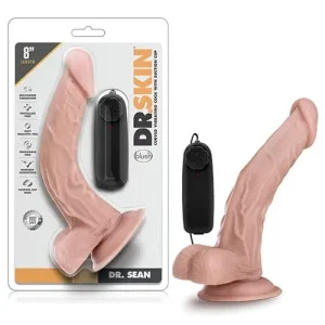 Blush Dr. Skin Dr. Sean 8" Cock with Suction Cup - Vanilla Certified