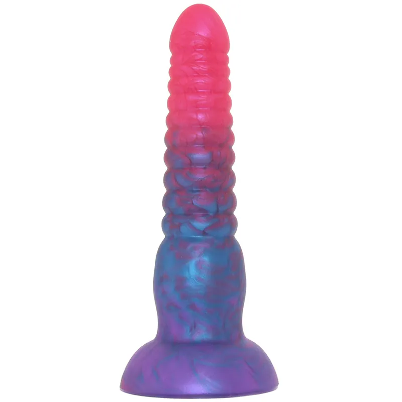 ColoursStacked6InchDildoinPink/Blue Certified