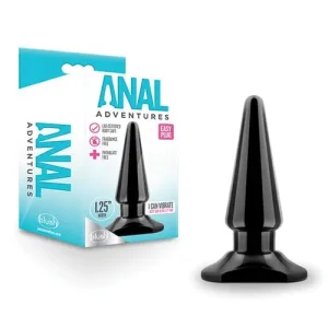 Blush Anal Adventures Easy Plug - Black Free Shipping