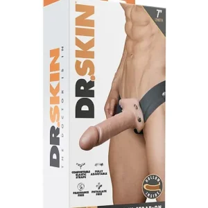 Blush Dr. Skin 7" Hollow Strap On - Vanilla Luxury