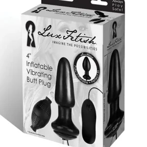 Lux Fetish 4" Inflatable Vibrating Butt Plug Best Choice