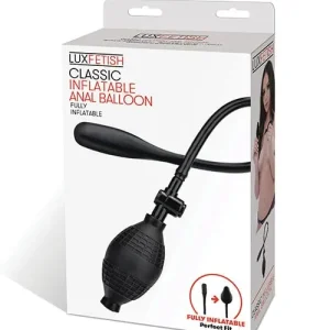 Limited Edition Lux Fetish Classic Inflatable Anal Balloon - Black
