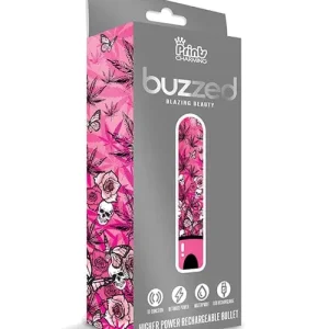 Buzzed 3.5" Rechargeable Bullet - Blazing Beauty Pink Limited Offer