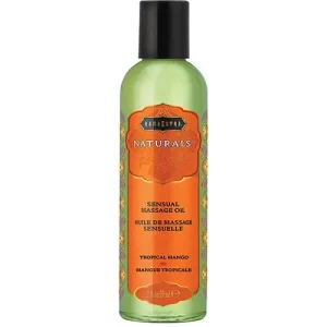 Worldwide Shipping Kama Sutra Naturals Massage Oil - 2 Oz. Tropical Mango