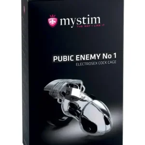 Sale Mystim Pubic Enemy #1 Cock Cage - Clear