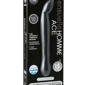 Nu Sensuelle Homme Ace Rechargeable Prostate Massager - Black New Arrival