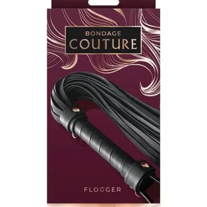 Bondage Couture Flogger - Black Exclusive
