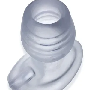 Get Yours Oxballs Glowhole 1 Hollow Buttplug with LED Insert Small - Clear