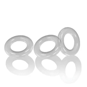 Authentic Oxballs Willy Rings - Clear Pack Of 3