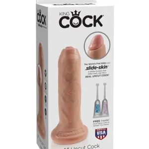 Direct From Manufacturer King Cock 6" Uncut Dildo