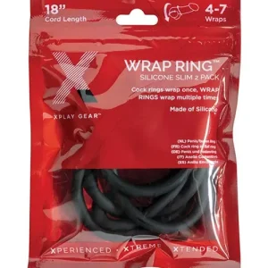 Save Now XPlay Gear Silicone 18" Slim Wrap - Black Pack Of 2