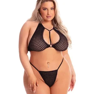 Pink Lipstick The Real Me Bralette & Thong Direct From Factory