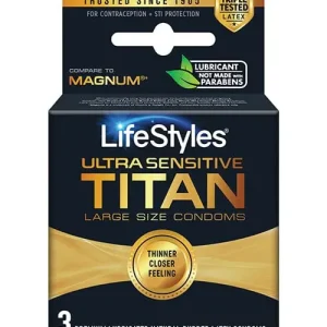 Fast Shipping Lifestyles Ultra Sensitive Titan - Pack Of 3