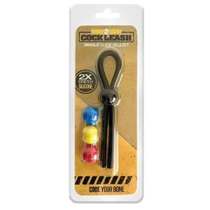 Boneyard Single Cock Leash - Black Big Sale