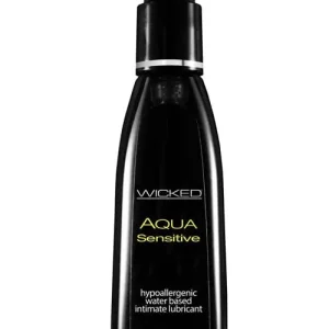 Buy Online Wicked Sensual Care Hypoallergenic Aqua Sensitive Water Based Lubricant - 4 Oz. Unscented