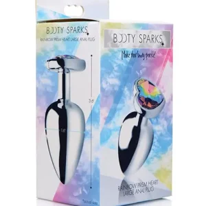 Booty Sparks Rainbow Prism Heart Anal Plug Latest