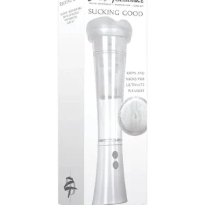 Zero Tolerance Sucking Good Rechargeable Vibrating Pump - White-Clear Seasonal Sale
