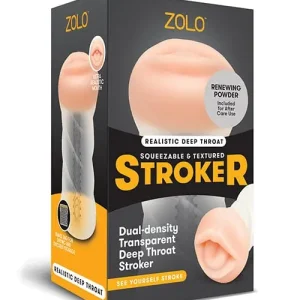 ZOLO Realistic Deep Throat Dual Density Transparent Stroker Direct From Factory