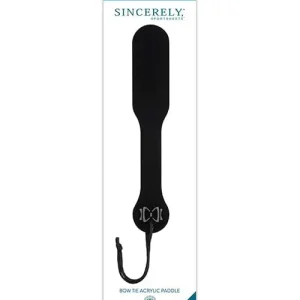 Brand New Sincerely Bow Tie Acrylic Paddle