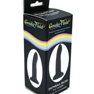 Gender Fluid 5.5" Enthrall Strap On Dildo - Black Flash Sale