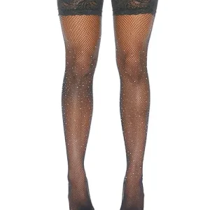 Rhinestone Thigh High with Silicone One Size Fits Most High Quality