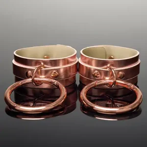 High Quality Pleasure Collection Adjustable Handcuffs - Rose Gold