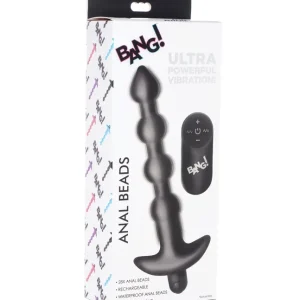 Bang! 28X Vibrating Silicone Anal Beads with Remote Control Top Rated