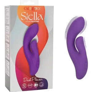 Direct From Factory Stella Liquid Silicone Dual Pleaser - Purple