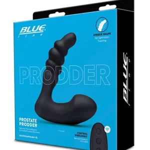 Blue Line Vibrating Prostate Prodder with remote - Black Trending
