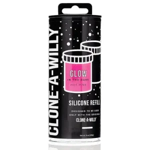Clone-a-willy Silicone Glow In The Dark Refill Price Cut