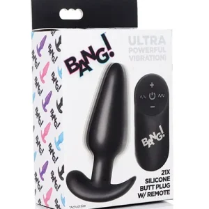 Bang! 21x Vibrating Silicone Butt Plug With remote Direct From Factory