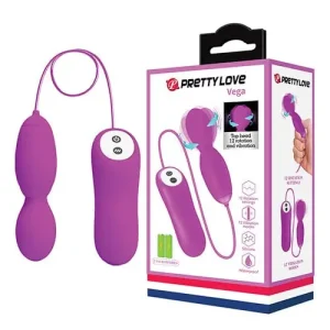 Direct From Manufacturer Pretty Love Vega Rotating Head Mini Wand - Fuchsia