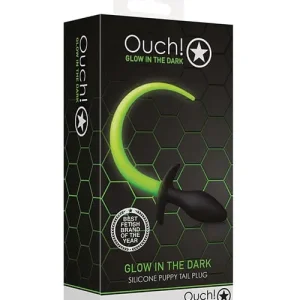 Buy Online Shots Ouch Puppy Tail Plug - Glow In The Dark