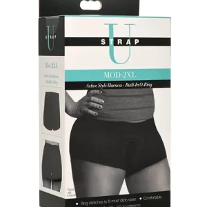 Strap U Mod Active Style Harness with built In O Ring - Black Flash Sale