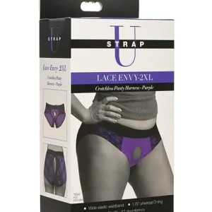 Popular Strap-U Lace Crotchless Panty Harness