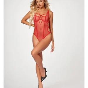 Fishnet Strappy High Cut Leg Teddy Limited Edition