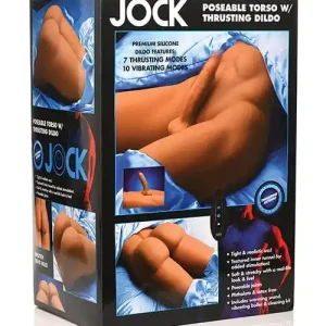 Curve Toys Jock Poseable Torso with thrusting Dildo Buy Online