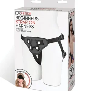 Shop Now Lux Fetish Beginners Strap On Harness - Black