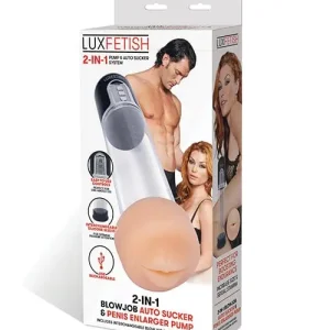 Lux Fetish 2-in-1 Blowjob Sucker & Penis Enlarger Pump Must Have