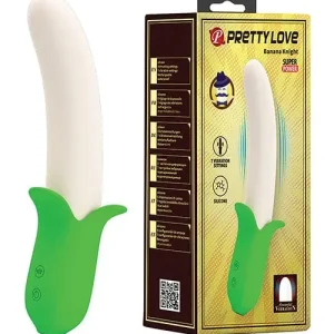 Budget Pretty Love Banana Knight Vibrator - Green