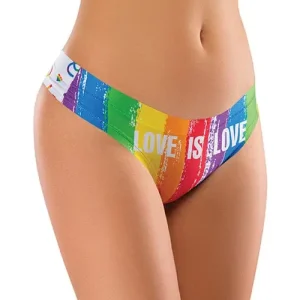 Bargain Mememe Pride Love Is Printed Thong