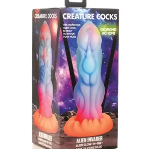 Creature Cocks Alien Invader Alien Glow-in-the-dark Silicone Dildo Low Price